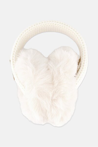 Michael Kors Women Short Solid Faux Fur Earmuff, White
