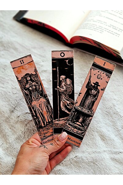 Anka Atolye 3’lü Tarot Kartı Temalı Kitap Ayracı Seti 2 – Mistik ve Spiritüel...