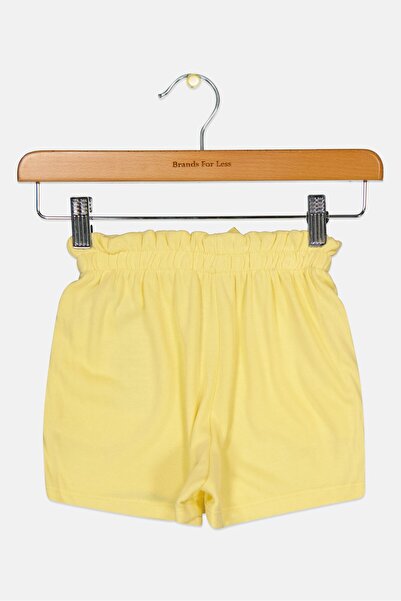 Levi's Kids Girl Graphic Print Shorts, Yellow