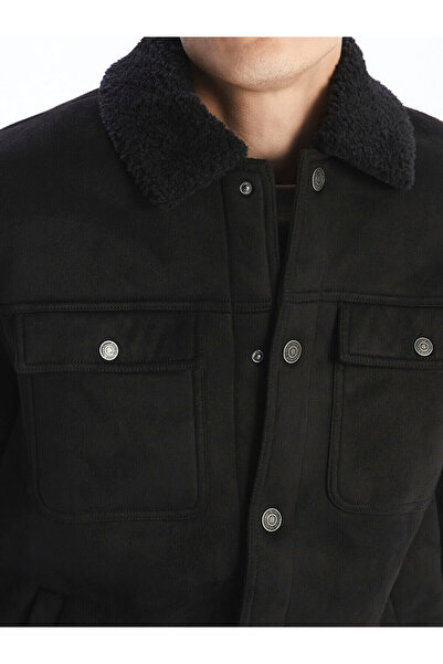 LC Waikiki Ανδρικό παλτό από καστόρι γιακά πουκάμισου Standard Fit