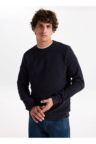 Lee Cooper Ανδρικό φούτερ με στρογγυλή λαιμόκοψη Navy Blue 261 LCM 241063 NEW...