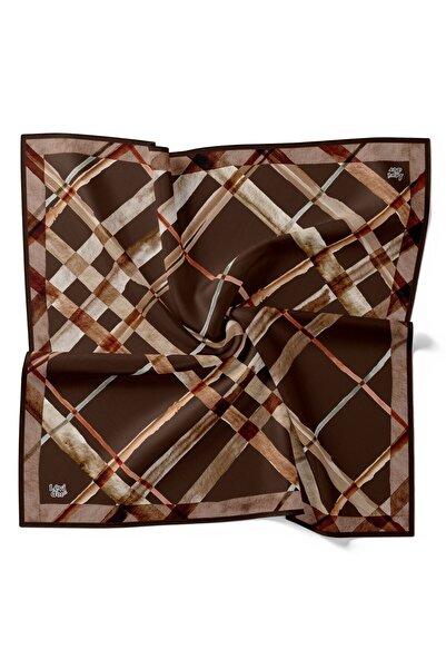 Levidor Κρυστάλλινο κασκόλ με ριγέ γεωμετρικό σχέδιο μπακλαβά