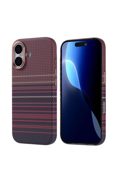 Gpack iPhone 17 uyumlu Kılıf Nekst Karbon Fiber Görünümlü M-Safe Şarj Özellik...