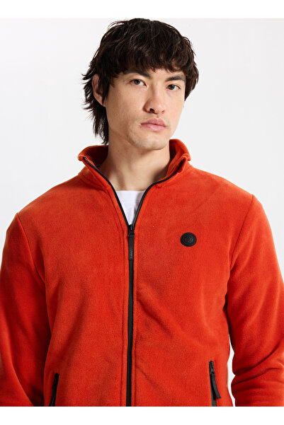 Discovery Expedition D5WM-SWT3301 Kiremit Dik Yaka Basic Düz Erkek Polar Swea...