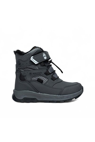 QUNDIR Boy's Non-Slip Sole Fur Snow Boots