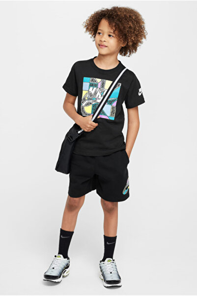 Nike (3-7 Years Old) Children's Cotton Black Shorts 86m686