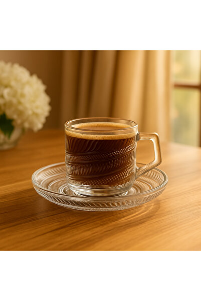 Dania Luxury glass cup set - transparent touches exude elegance