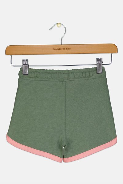 Levi's Kids Girl Brand Logo Shorts, Sage Green