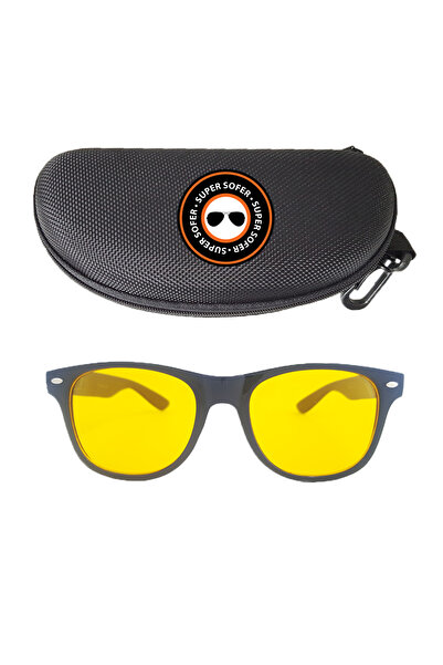 Supersofer SUPERSOFER® Wayfarer Night Driving Glasses, Case Included