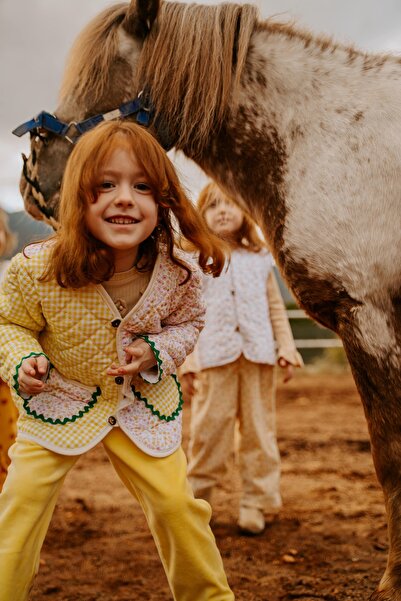 Kirazkids Flower Garden Plush Detail Jacket