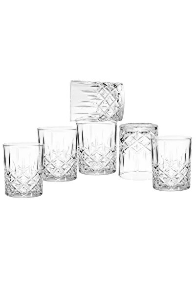 Blinkmax Luxury glass set - 6 pieces of decorative crystal with a perfect capacity and a height of 10 cm