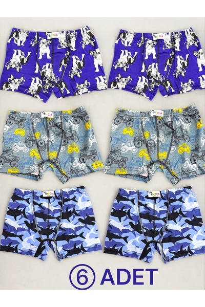 MİSSEMMA بوكسر للأولاد 6 قطع