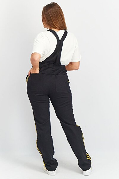 adidas Women Sportswear Fit Sleeveless Training Jumpsuit, Black/Gold