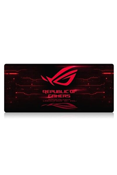 Edman Mousepad Country Edge, 80x30 cm, Republic of Gamers, Negru/Roșu