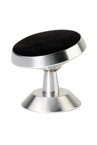 Edman Suport auto magnetic cu rotație la 360°, suport adeziv, argintiu