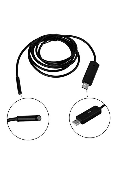 Edman CEX2 Endoscope Photo/Video Camera, Waterproof, USB + Micro USB (OTG), 2m Cable, 640x480