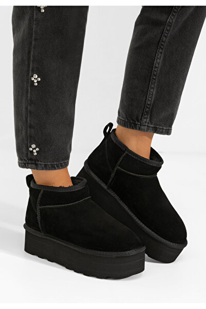 B T Shoes Fenoria black platform ogg boots