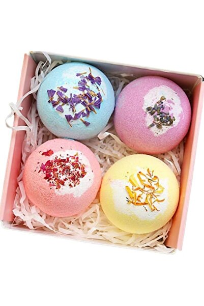 Edman set de 4 bombe de baie parfumate — Lavandă, Gălbenele, Trandafir, Orhidee