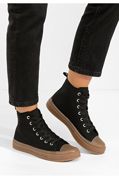 B T Shoes Γυναικεία sneakers αστραγάλο Thyora μαύρα