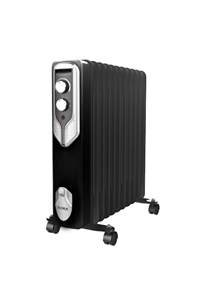 Floria ZLN-3666 Electric Radiator, Black, 2500 W, 11 Elements