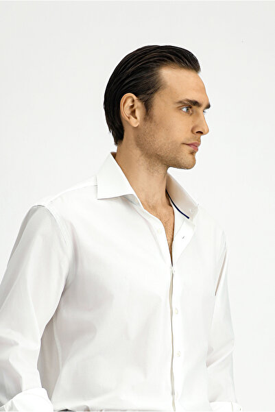 Kiğılı Long Sleeve Classic Patterned Cotton Shirt