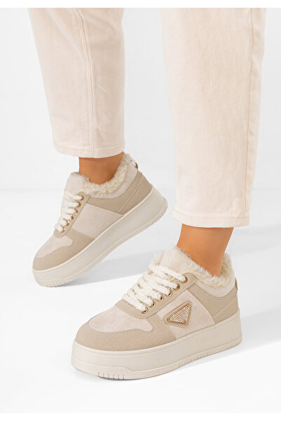 B T Shoes Sneakers cu platformă Elivra bej