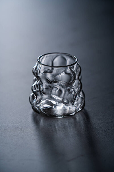 ACAR Lume Set of 6 Glass Coffee Side Glasses - 90 ml