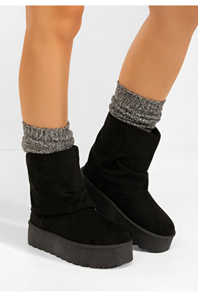 B T Shoes Janesia black platform ogg boots