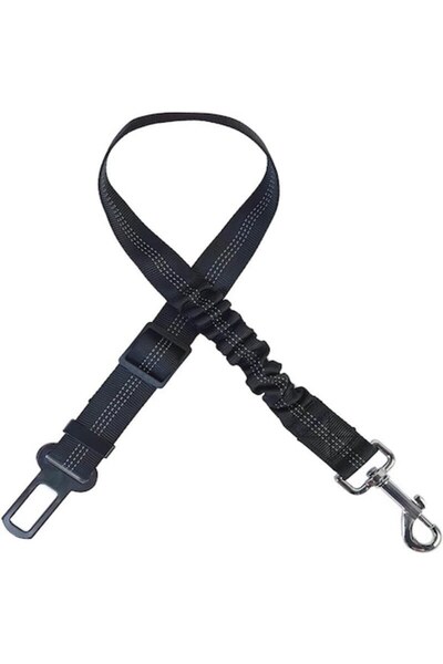 Edman Centură de siguranță pentru câini, reglabilă, 50-84 cm, neagră