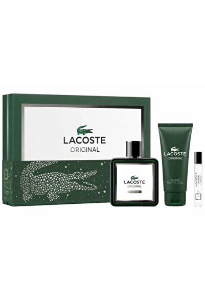 Lacoste Original Parfum 100 Ml + Shower Gel 100 Ml + Parfum 7,5 Ml