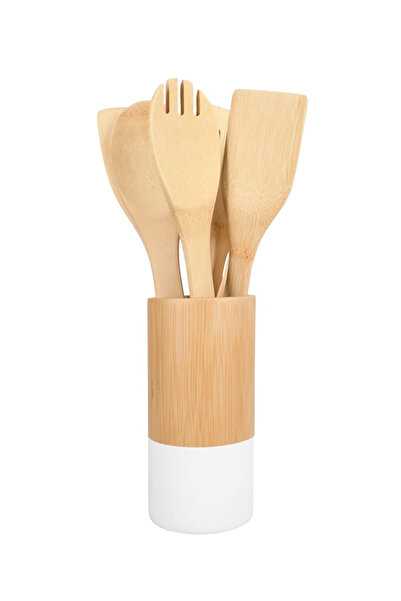 SanDonna Set of 7 bamboo kitchen utensils
