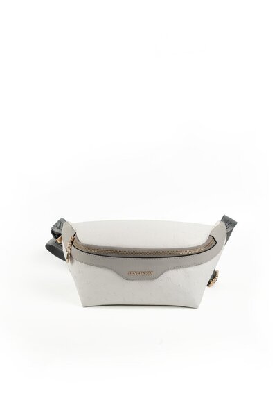 Silver Polo حقيبة خصر نسائية بيضاء - رمادية SP1192