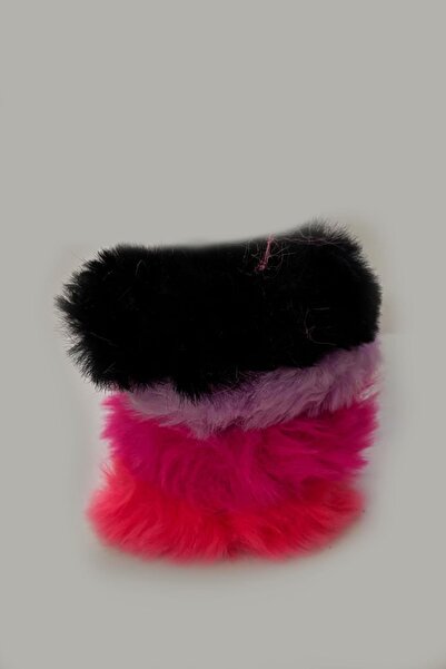 New Obsessions Furry Plush Bag Buckle Set 4-Pack