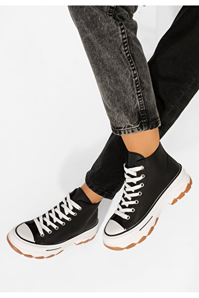 B T Shoes Tenisi cu platformă Raviana V5 negri