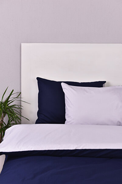 Setekshome Двосторонній двомісний комплект постільної білизни, синьо-сірий, 100% бавовна