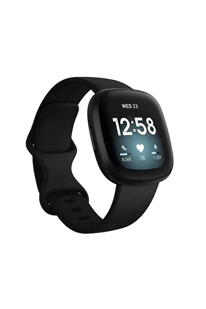 Edman curea pentru Fitbit Versa 3/Versa 4/Sense, mărimea L, neagră