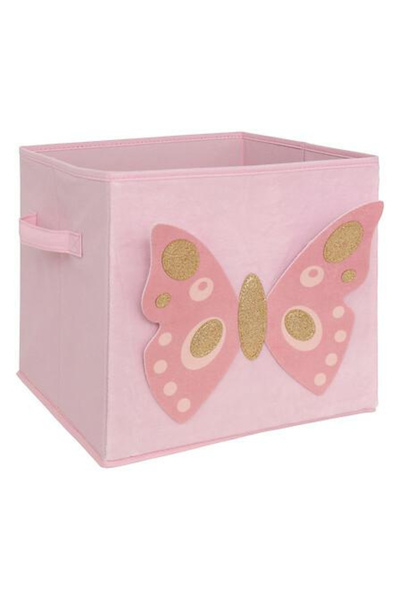 Other Butterfly shelf box 29x29 cm pink with handles