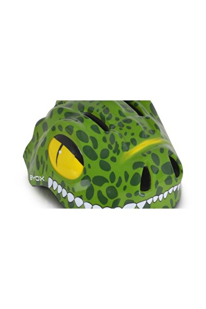 byox Cască pentru copii Dino verde închis – Mărimea S (48–54 cm), 6 orificii ...