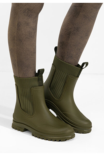 B T Shoes Ghete cauciuc Aideia verzi