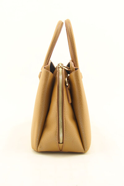 HNB Women's Tan Molded Hand and Shoulder Bag