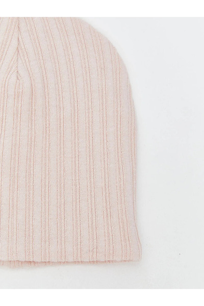 LC Waikiki Ecru Basic Baby Girl Beanie 2-Pack