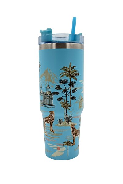 B&D B&D Vaccum Mug with Lid and Handle , Blue Color 600ml