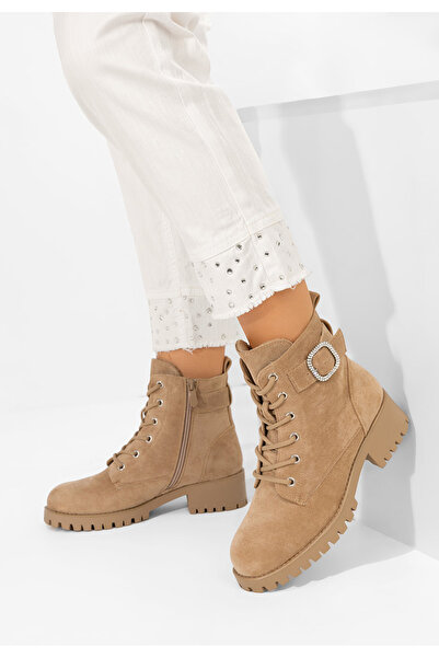 B T Shoes Ghete dama Garneta kaki