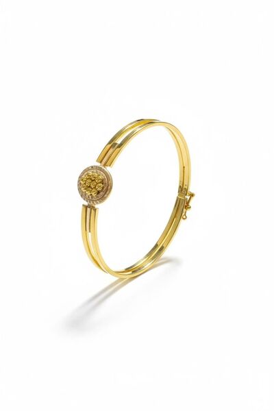 Çgk Çiğdem Gürel Kuyumculuk Dorikalı Kaburga Kelepçe Altın Bilezik