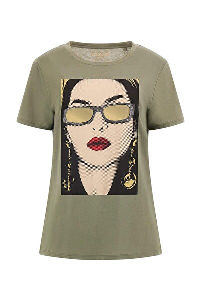 Guess Women's Khaki T-shirt