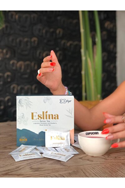 Eslina Detoks Eslina Tea Bitkisel Detox Çayı 60 şase 30 günlük Kullanım Avant...