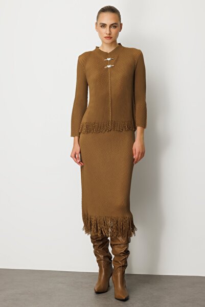 Ekol Beli Lastikli Püsküllü Etek