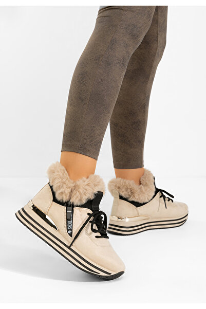 B T Shoes Sneakers dama imblaniti Axira bej