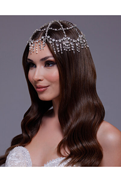 Happyline After parti saç aksesuarı gelin tacı gelin aksesuarı toka kına gece...