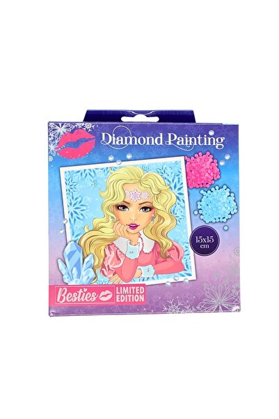 Besties Set de broderie cu diamante, 15x15cm,